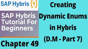 dynamic enum in hybris | data modeling in hybris | hybris | sap hybris tutorial for beginners|Part49