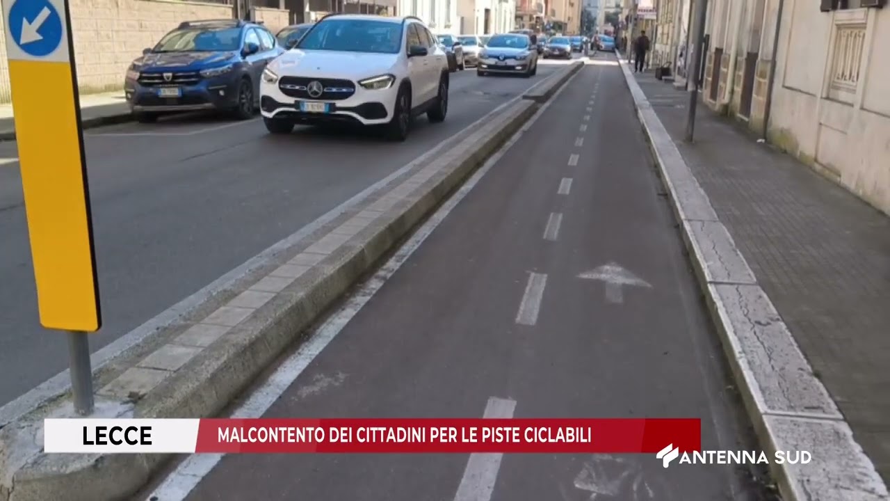 27 FEBBRAIO 2026 - LECCE - MALCONTENTO DEI CITTADINI PER LE PISTE CICLABILI