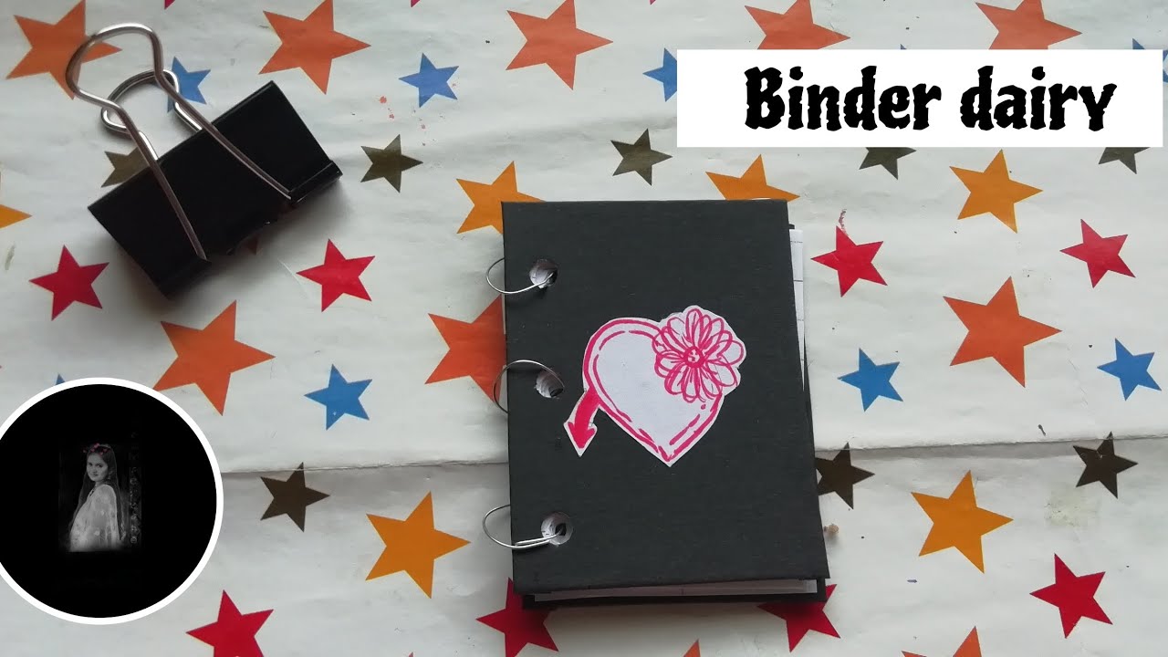 mini 3 ring binder dairy🖤 / how to make journal binder dairy #dairy # ...