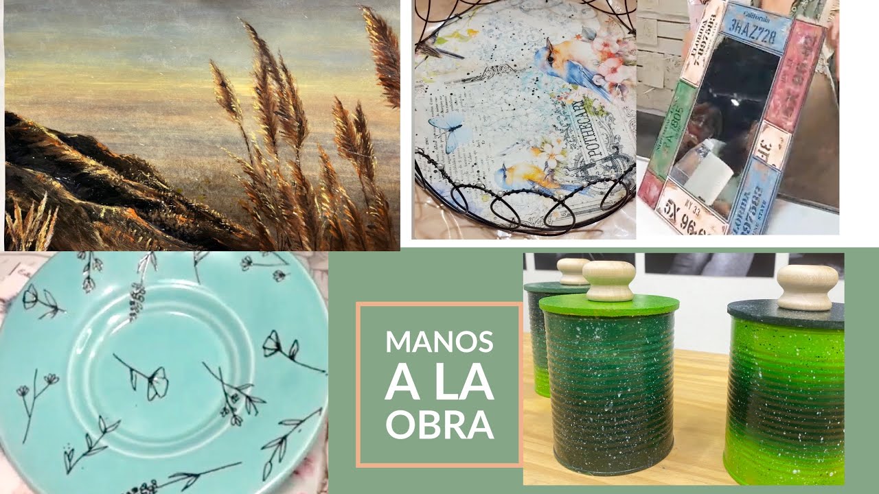 Manos a la Obra 2024 Programa 4  Reciclar Latas - Pintura  - FolexTransfer  - Alambre - Stenciles