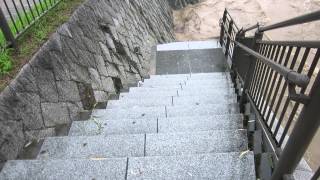 Emergency Warning of rain storm in Kyoto(20130916 06:36)