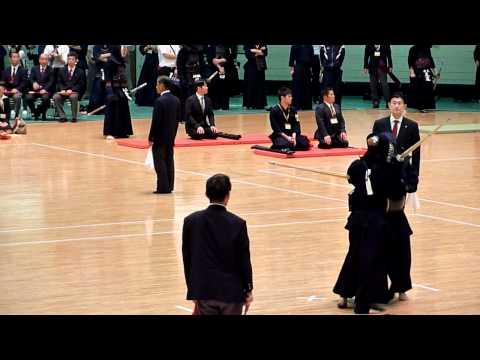 2012 全日本学生剣道選手権 ベスト32 國士舘 中澤 vs 佐賀大 山口
