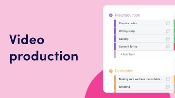 Video production | monday.com tutorials
