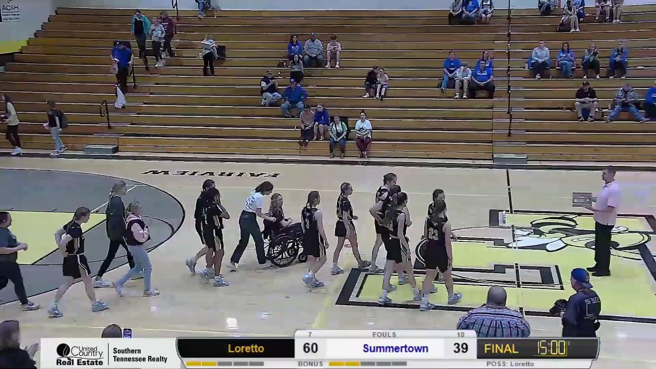 Summertown High School vs Loretto High School - Women's Basketball - 3 ...