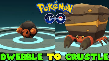 Evolving DWEBBLE to CRUSTLE in Pokemon Go