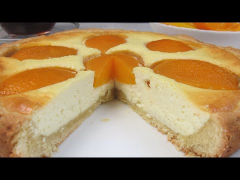 Вкуснейший Творожный Пирог. Простой рецепт! ☆ Пирог с персиками