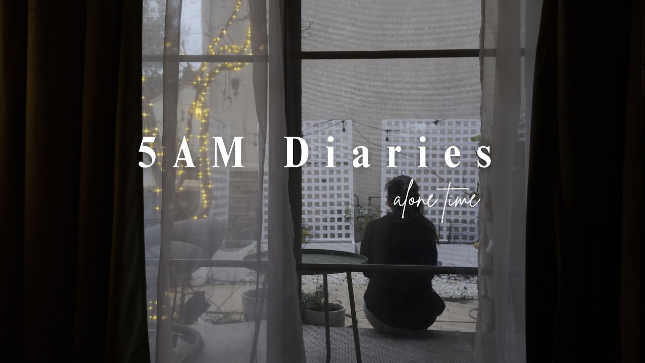 5AM Diaries VoL.14 - Alone time, coffee, cooking sardines, rebuilding a garden