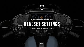 How to Change the Settings of a Paired Headset with Skyline OS | 2024 Harley-Davidson Road Glide