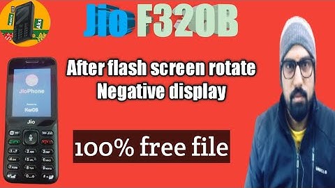 Jio f320b flash after display problem Jio f320b after flash screen rotate negative problem solution👍
