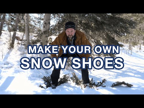วีดีโอ: วิธีทำรองเท้าลุยหิมะ