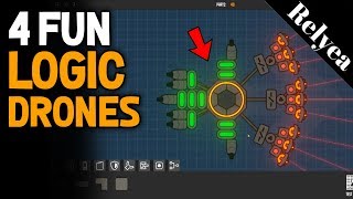 Nimbatus- How to Build 4 Different Drones With Logic Parts