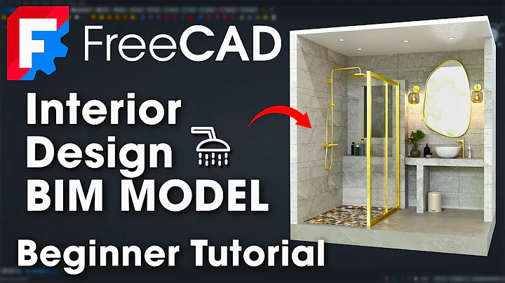 FreeCAD BIM Tutorial – Modern Bathroom Design for IFC Architecture