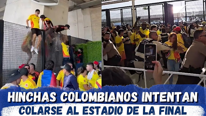 Hinchas de Colombia intentan colarse al Estadio de la Final de la Copa America contra Argentina