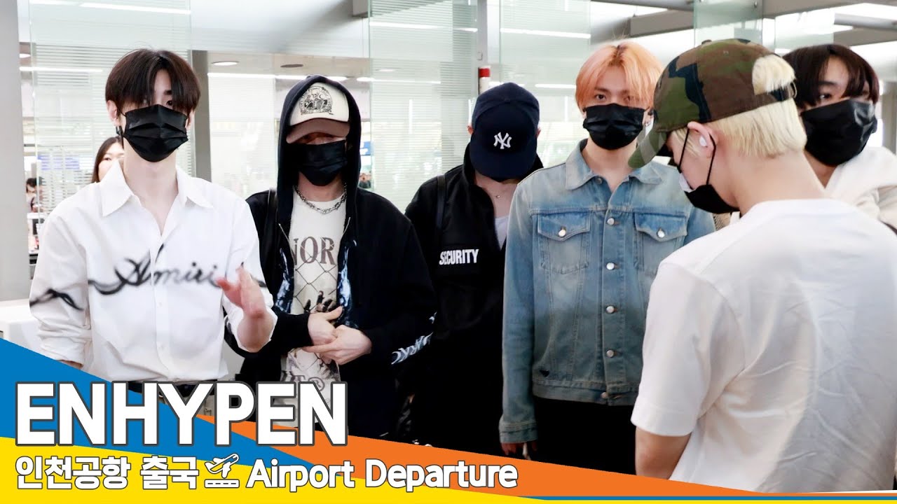 [4K] 엔하이픈, 아침햇살과 같은 눈부신 비주얼(출국)✈️ENHYPEN Airport Departure 2024.8.3 Newsen