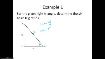 Six Basic Trig Ratios