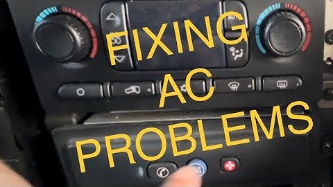 HUMMER H2 FIXING AC PROBLEMS