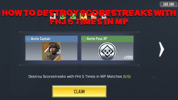 How To | Destroy Scorestreaks with FHJ 5 Times in MP Matches - Call of duty mobile! | SHOW!