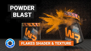Powder blast visualization with Keyshot: Flakes Shader & Texture