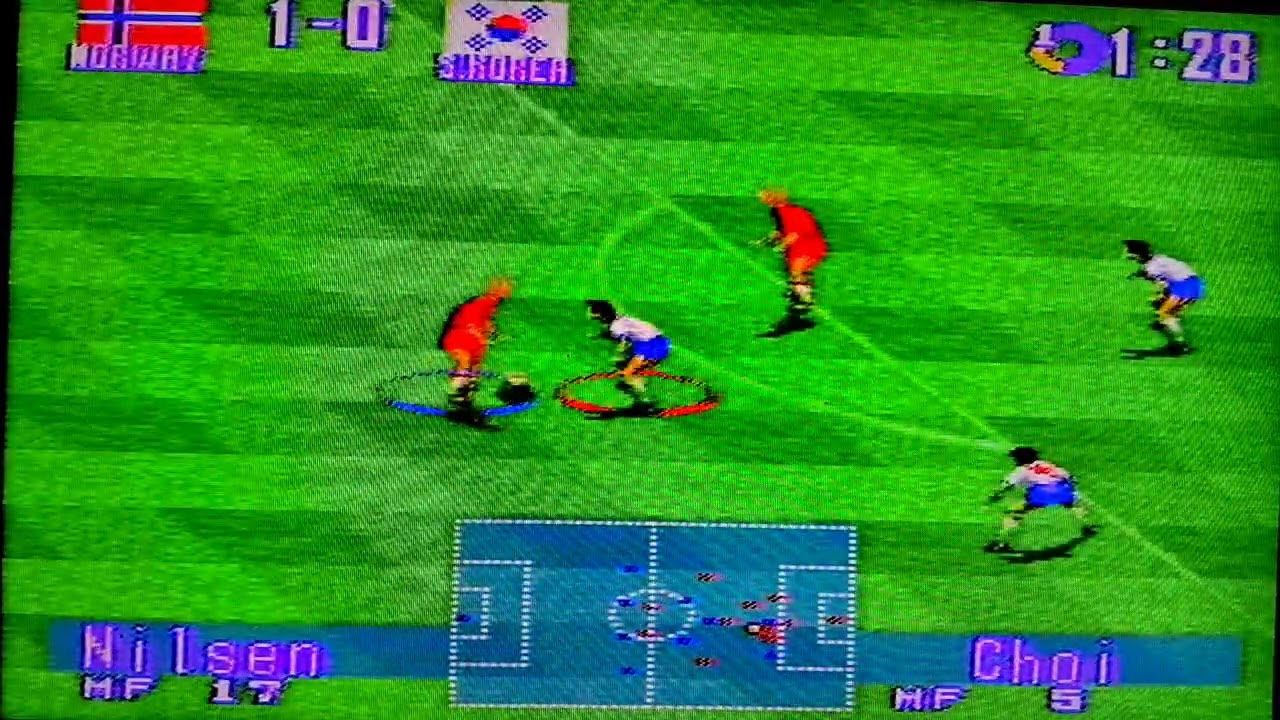 Internacional superstar soccer deluxe Noruega  vs S.Korea. 