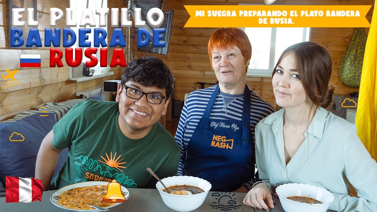 mi suegra rusa cocinando borsch/plato bandera de rusia/gastronomia rusa/como se prepara borsch