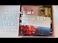 Unboxing my first bokksu box  seasons of japan