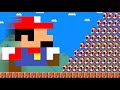 Tiny mario but huge would be op vs 100 mario calamity  game animation