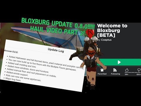 Roblox Bloxburg Update Part 2 0 8 0 Cyndiii Youtube - roblox bloxburg update log