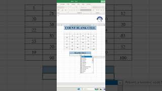 Excel COUNTBLANK Formula in 30 Seconds! 🚀 Count Empty Cells Instantly #excel #exceltips #exceltricks