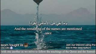 The 99 Glorious Names of Allah by Ahmad Al Nufais