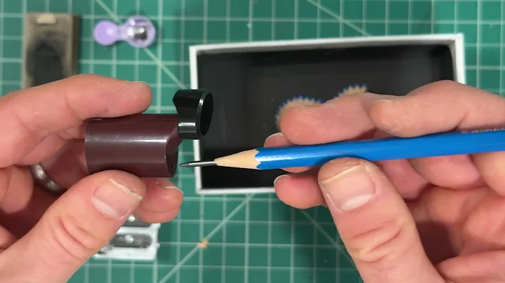 Pencil sharpening: hacked sharpener + lead pointer