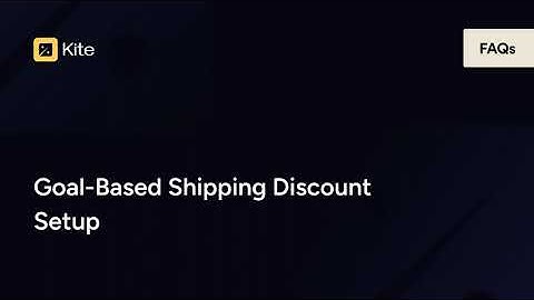 How to Set Up Goal-Based Shipping Discounts on Shopify