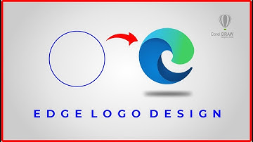 How to make Microsoft Edge Browser Logo Design in Corel Draw Full Tutorial