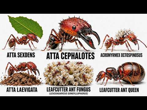 All Leafcutter Ant Species and Their Insane Subterranean Empires