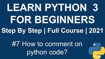 Comment in python | How to do comment on Python code?
