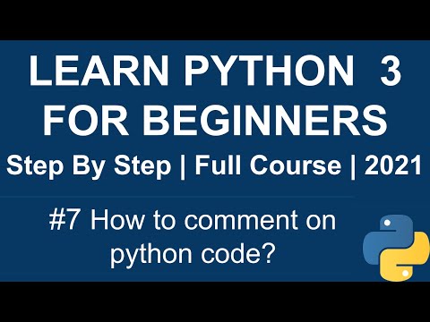 Comment in python | How to do comment on Python code?