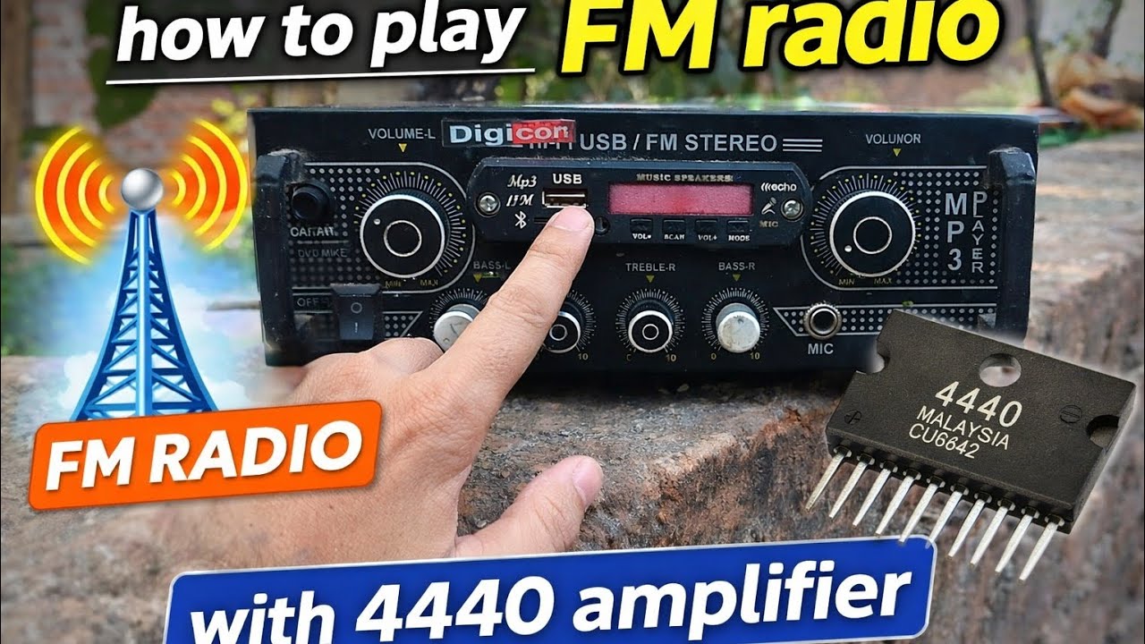 ✅ “4440 IC Amplifier se FM Radio kaise chalayen | Easy DIY”