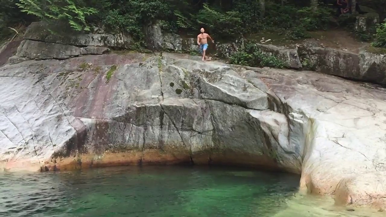 Cliff-Jumping at Lower Falls in Golden Ears