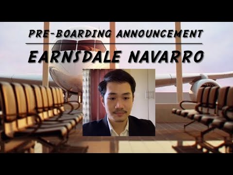 Pre Boarding Announcement 