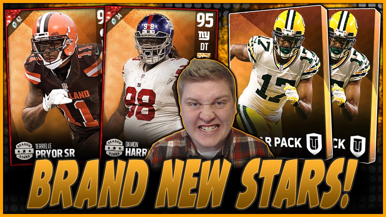 95 PRYOR SR AND HARRISON!! | BRAND NEW SEASON STARS!! | MUT 17 PACK OPENING