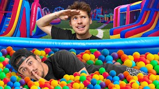 EXTREME HIDE \& SEEK In World's BIGGEST Bounce House!