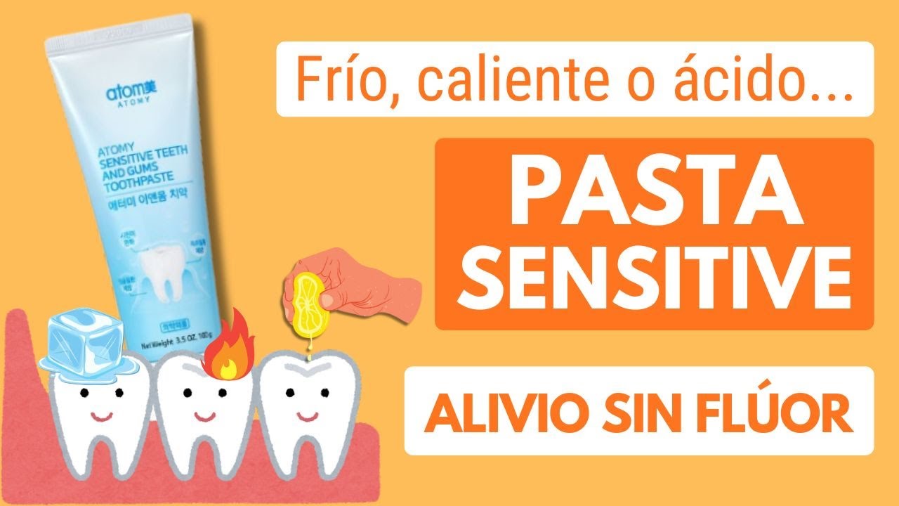 Pasta Dental Sensitive o Fluoride Free de Atomy