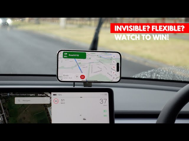 Tesla Model 3 & Y Invisible Foldaway Car Mount