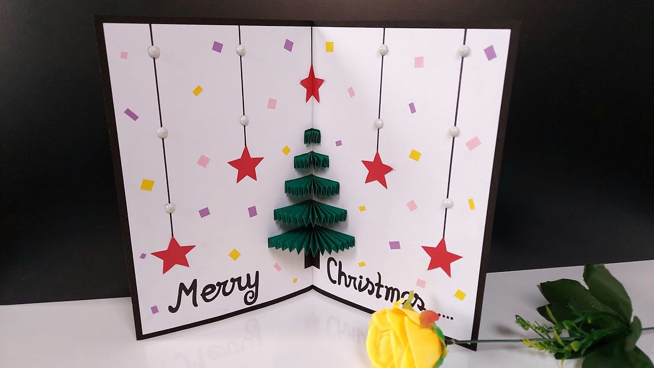 How to make Christmas cards easy Christmas greeting card making ideas