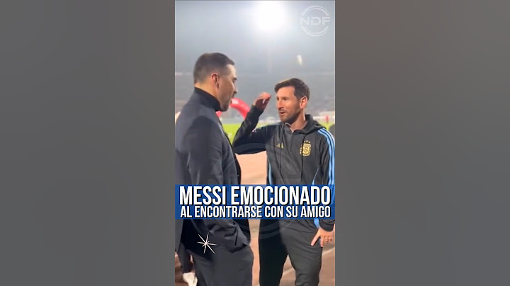La gran emoción de Leo Messi al ver a Claudio Bravo 😍