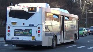 MTA New York City Bus 2009 Orion VII Next Generation Hybrid On The Bx7