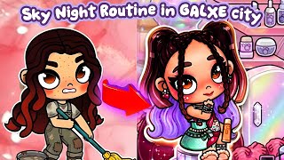 Sky Night Routine in GALXE city ❤️💜 Avatar World | Pazu