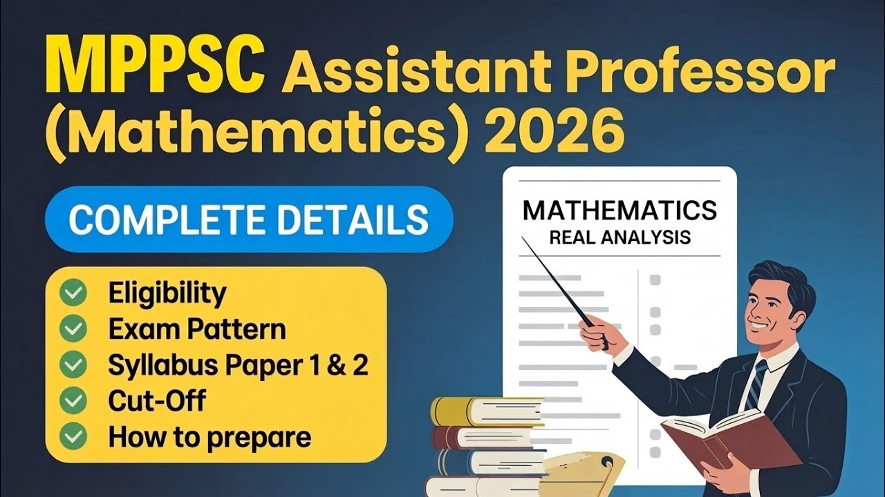 MPPSC Assistant Professor (Mathematics) 2026 | Complete Details ...