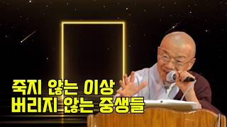 죽지 않는 이상 버리지 않는 중생들...