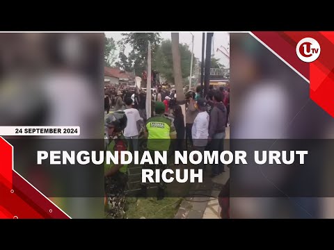 PENGUNDIAN NOMOR URUT DIWARNAI AKSI SALING LEMPAR BATU | U-NEWS