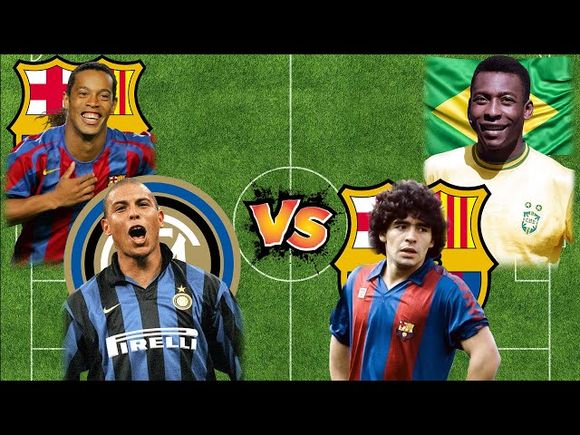 Ronaldo R9 - Ronaldinho vs Maradona - Pele / VS FOOTBALL 